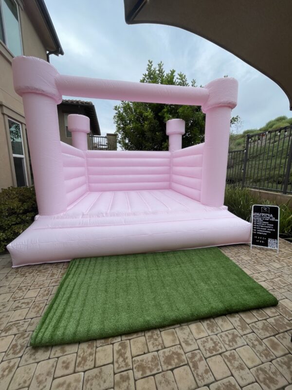 Pretty Pink Colored bounce house