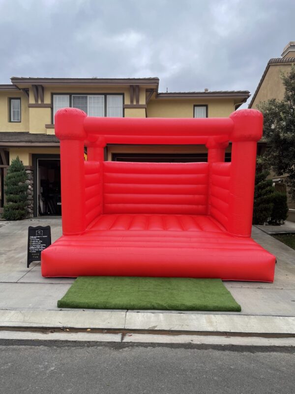 Ruby Red Colored bounce house