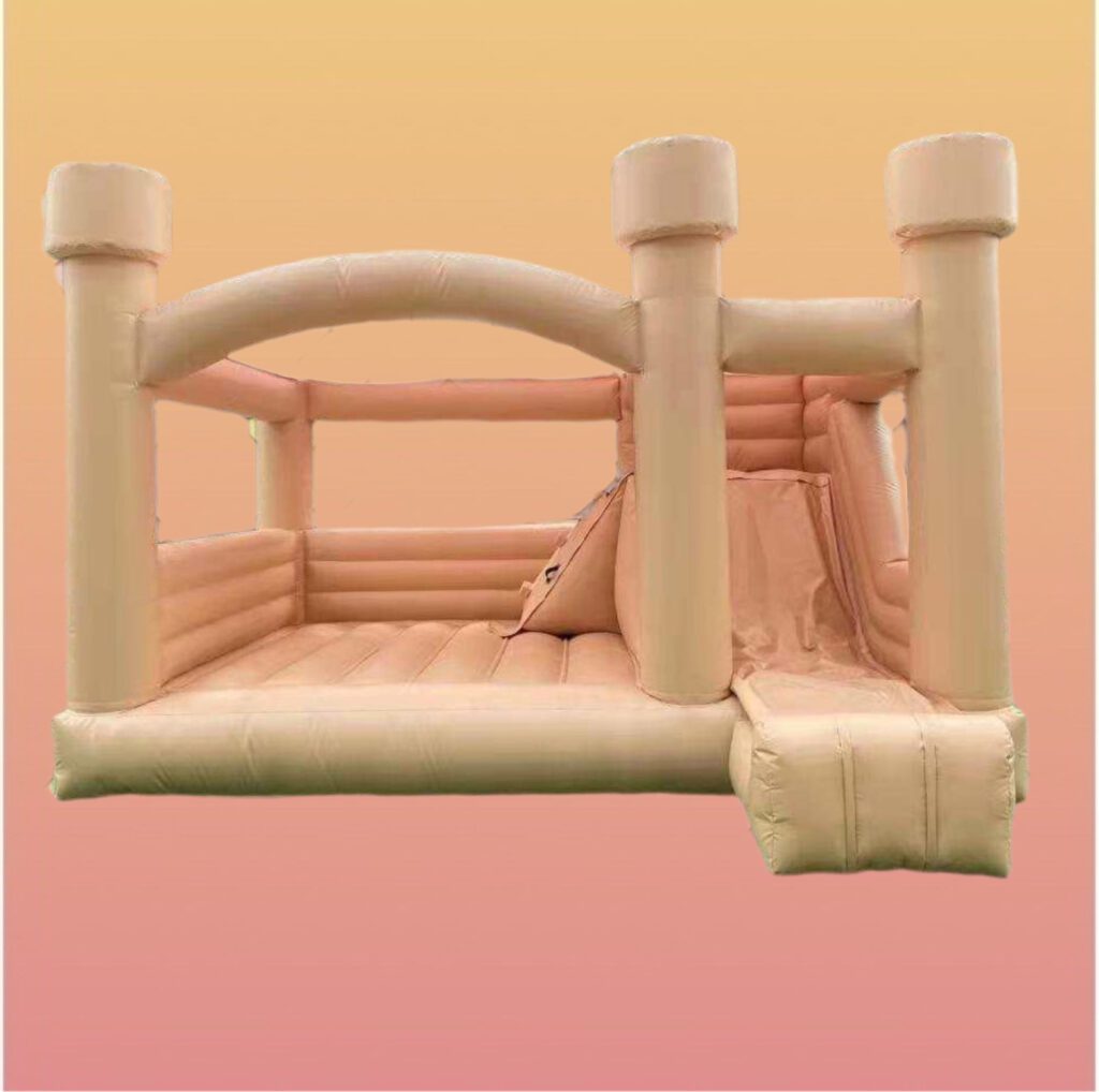 PEACH PERFECT Combo Bounce House is available for rental