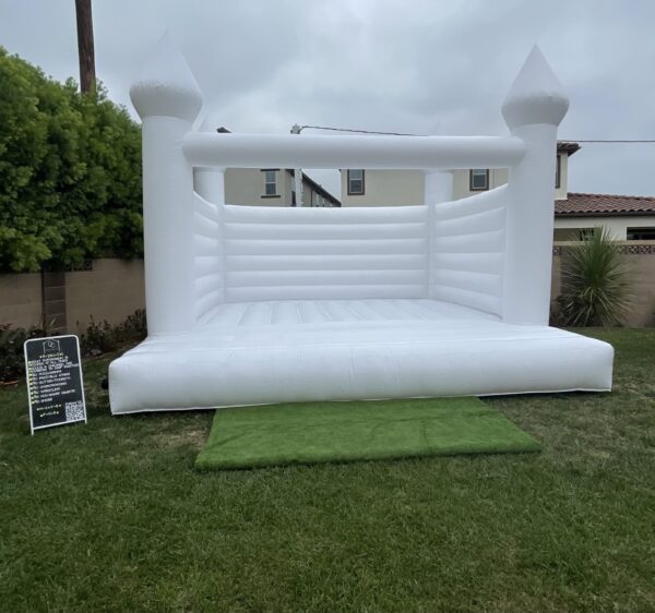 Stratus White Colored bounce house