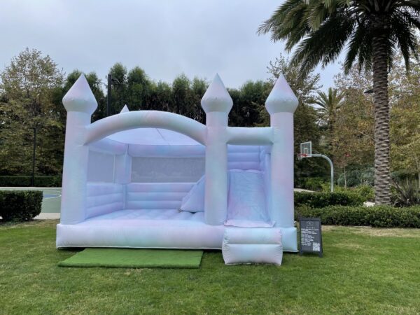 Beautiful Tie Dye White Colored Combo bounce house